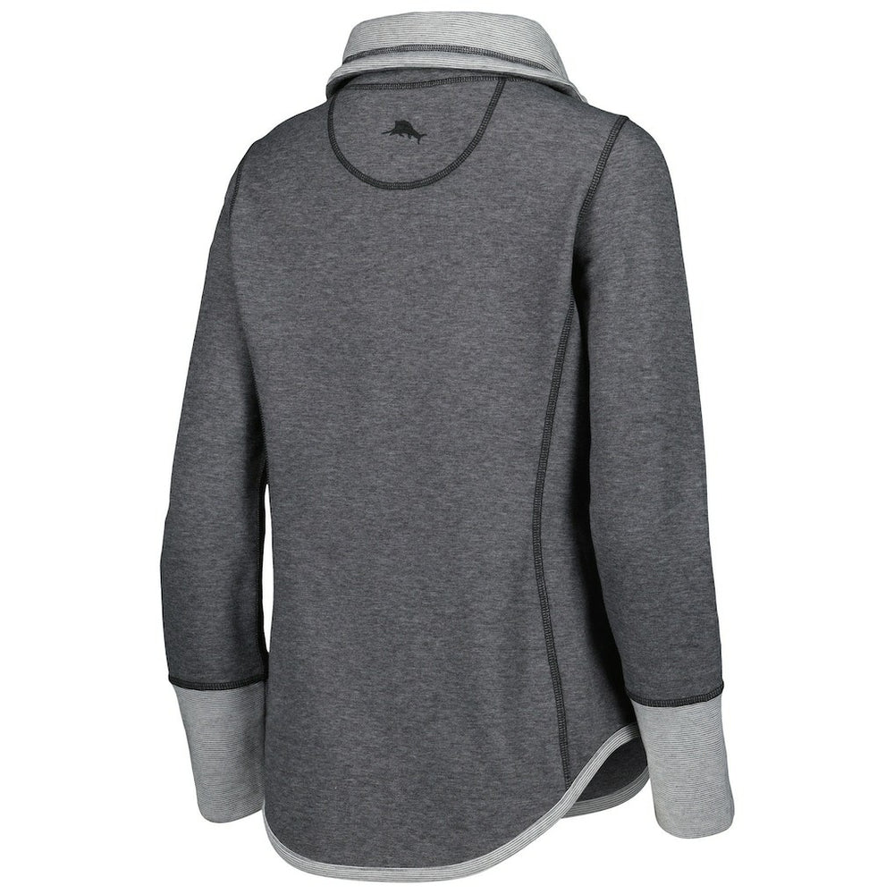 Las Vegas Raiders Women's Sport Sun Fade Full-Zip Sweatshirt - Heathered Black discount