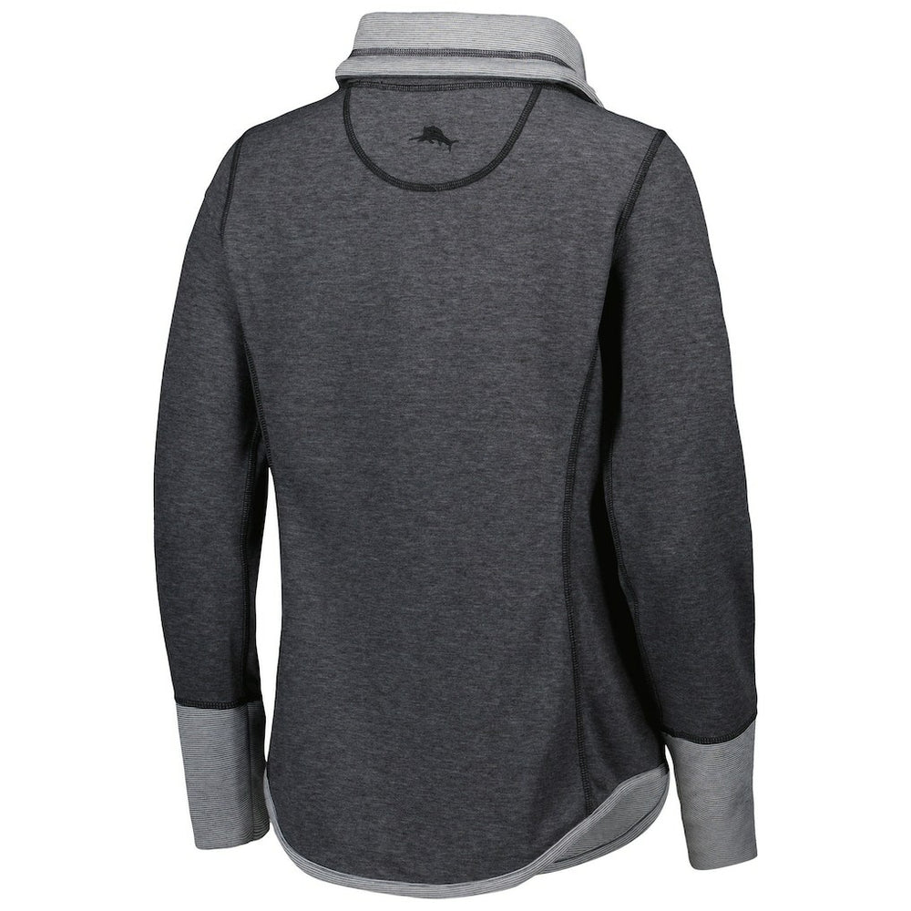 New Orleans Saints Women's Sport Sun Fade Full-Zip Sweatshirt - Heathered Black sale