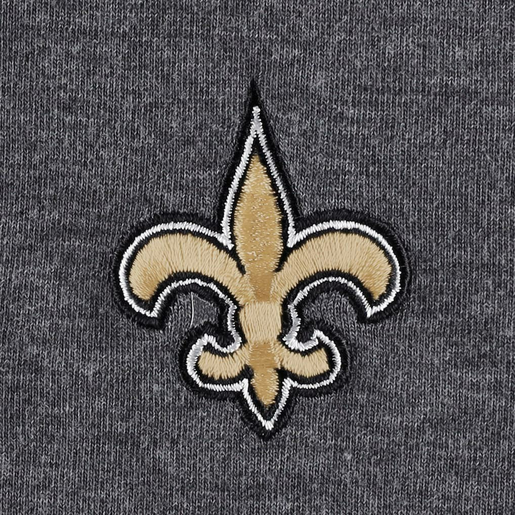 New Orleans Saints Women's Sport Sun Fade Full-Zip Sweatshirt - Heathered Black sale