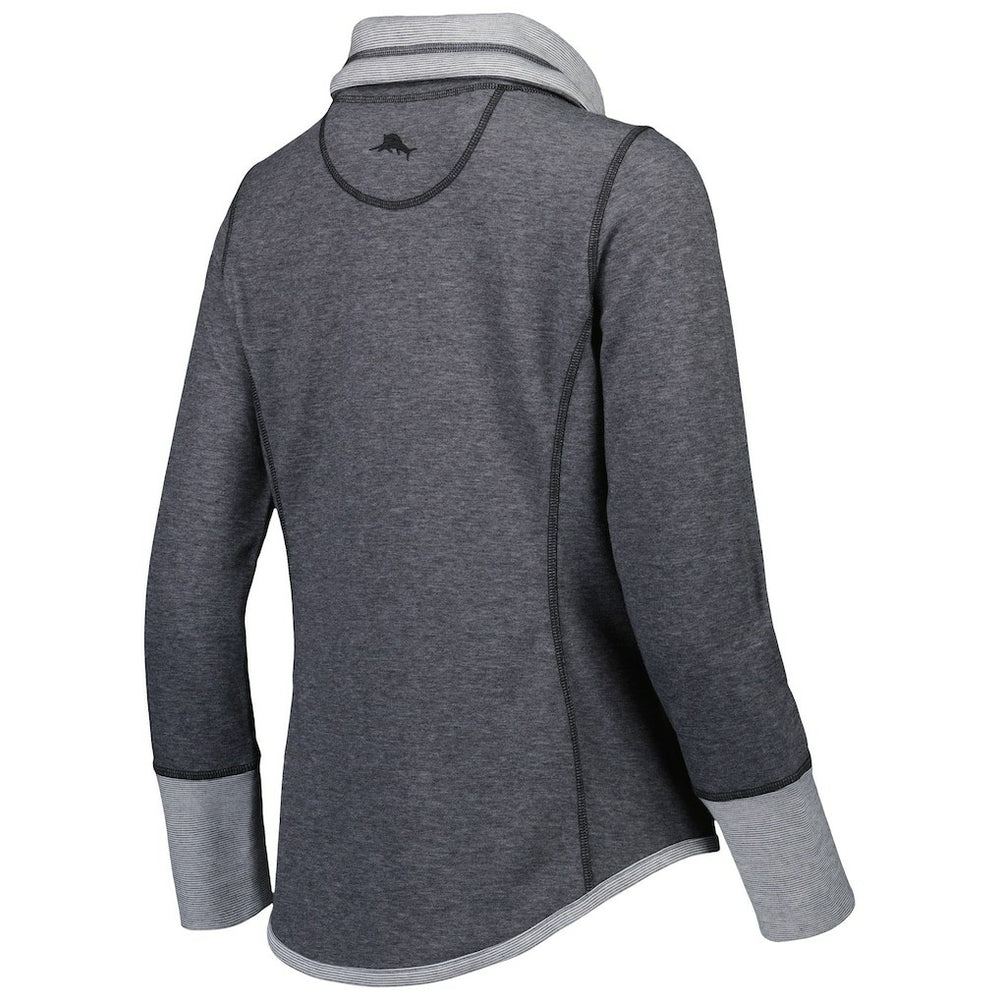 Washington Commanders Women's Sport Sun Fade Full-Zip Sweatshirt - Heathered Black discount