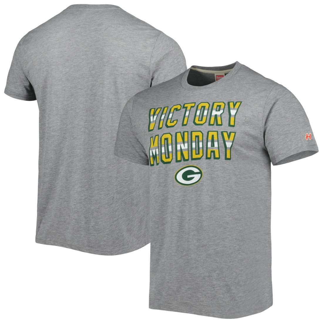 Green Bay Packers Homage Victory Monday Tri-Blend T-Shirt - Gray outlet