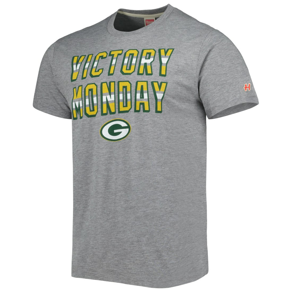 Green Bay Packers Homage Victory Monday Tri-Blend T-Shirt - Gray outlet