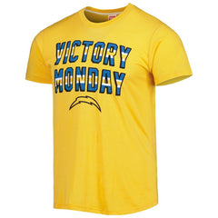 Los Angeles Chargers Homage Victory Monday Tri-Blend T-Shirt - Gold discount