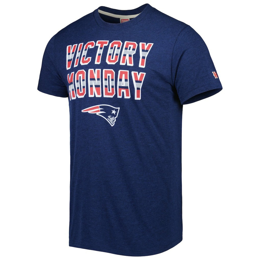 New England Patriots Homage Victory Monday Tri-Blend T-Shirt - Navy online