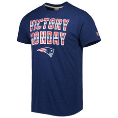 New England Patriots Homage Victory Monday Tri-Blend T-Shirt - Navy online