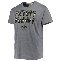 New Orleans Saints Homage Victory Monday Tri-Blend T-Shirt - Gray discount