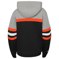 San Francisco Giants Youth Cooperstown Collection Head Coach Pullover Hoodie Heather Gray/Black