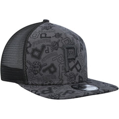 Pittsburgh Pirates Repeat A-Frame 9FIFTY Trucker Snapback Hat Black