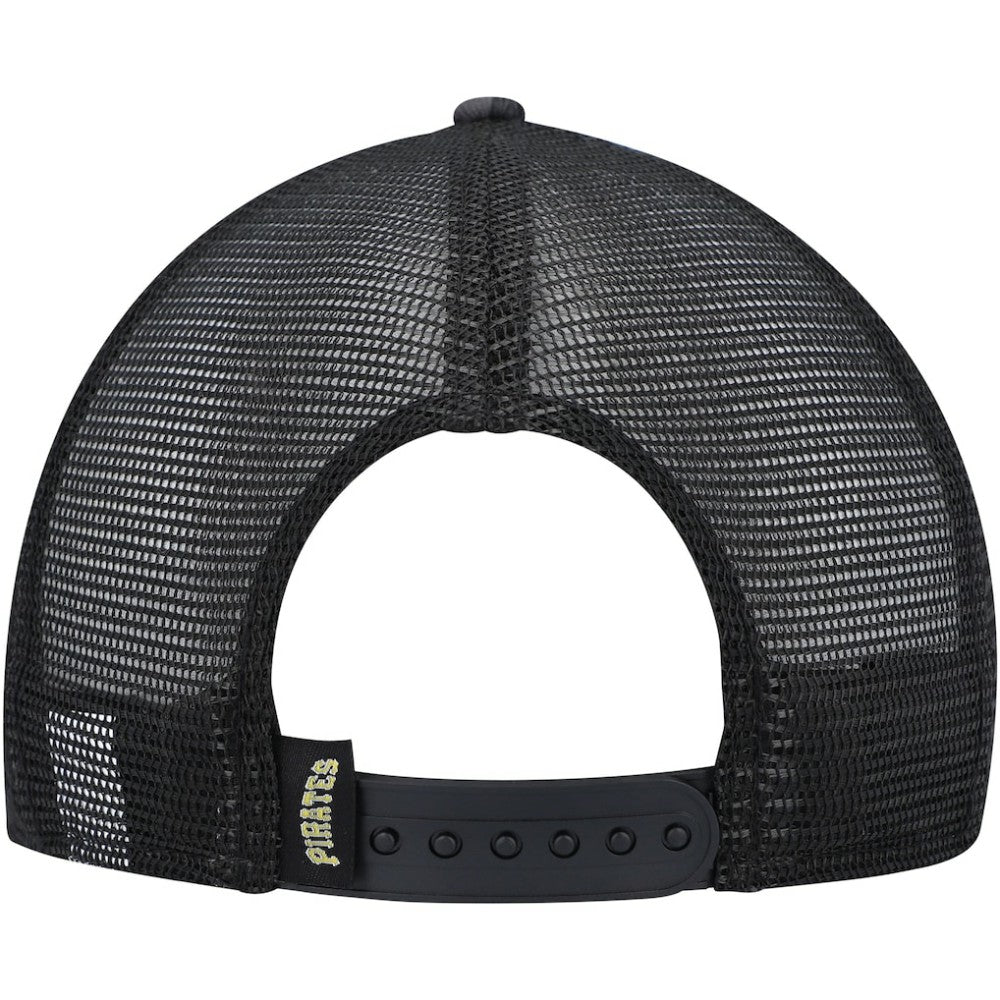 Pittsburgh Pirates Repeat A-Frame 9FIFTY Trucker Snapback Hat Black