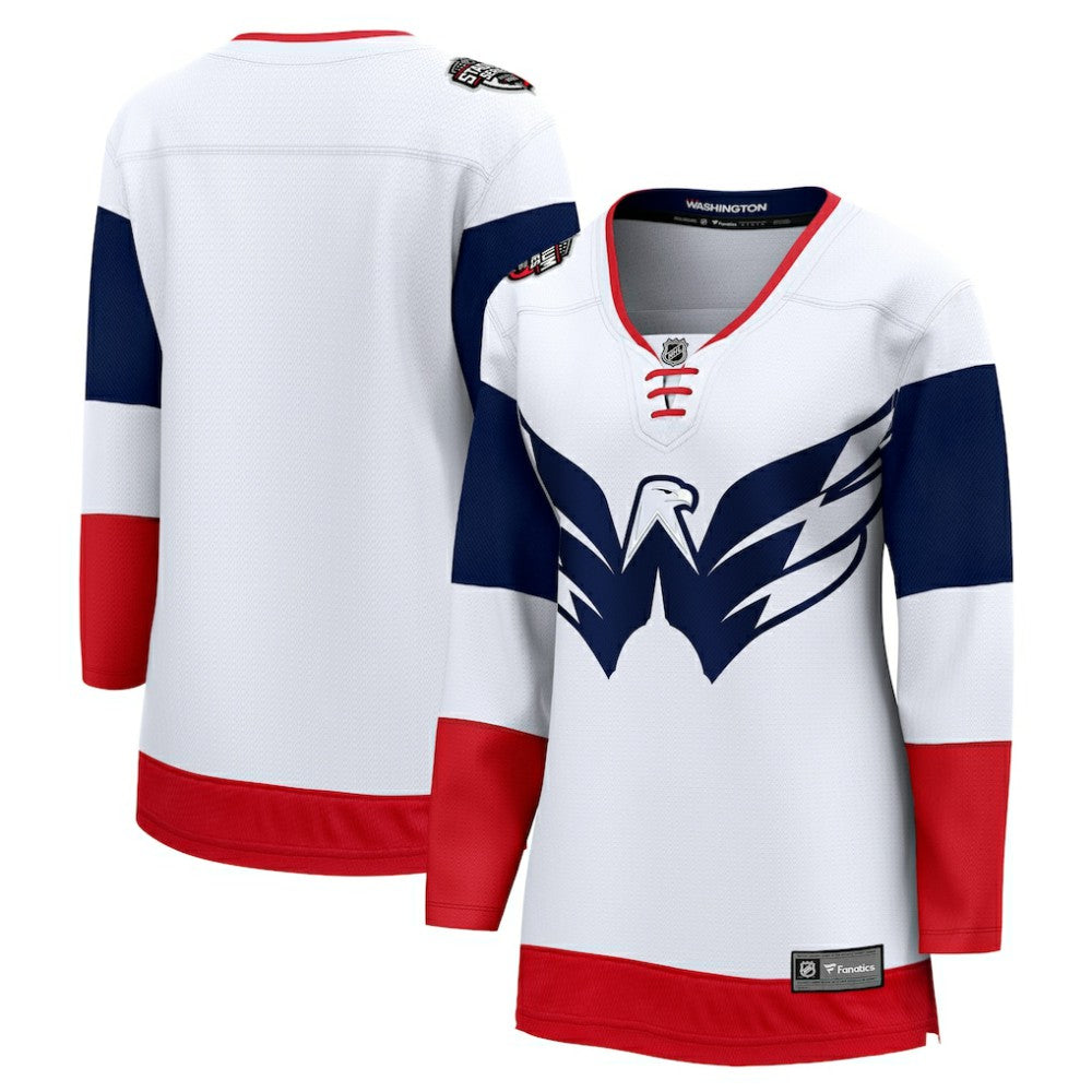 Washington Capitals Fanatics Women's 2023 NHL Stadium Series Breakaway Blank Jersey - White Jerseys