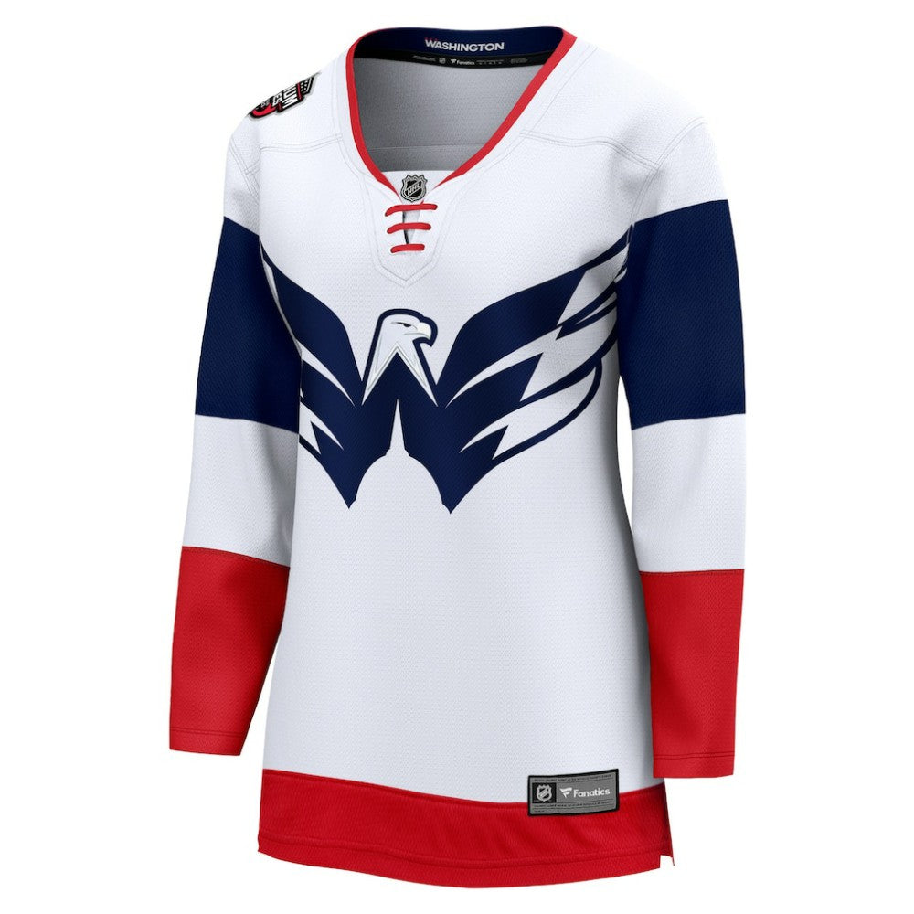 Washington Capitals Fanatics Women's 2023 NHL Stadium Series Breakaway Blank Jersey - White Jerseys
