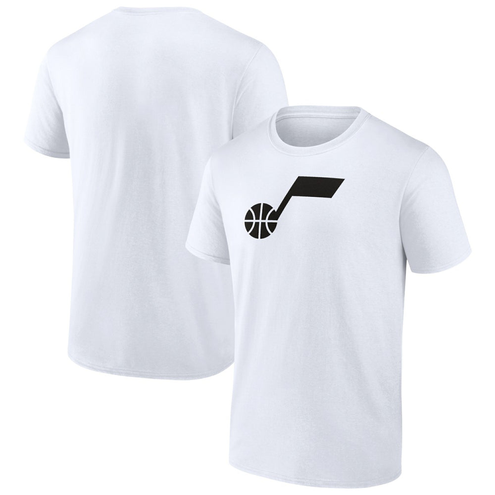 Utah Jazz Solid Primary Logo T-Shirt - White on sale