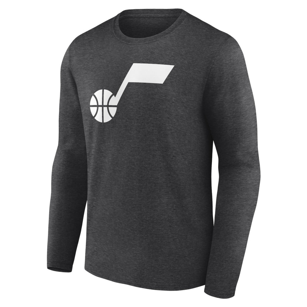 Utah Jazz Primary Logo Team Long Sleeve T-Shirt - Heathered Charcoal shop