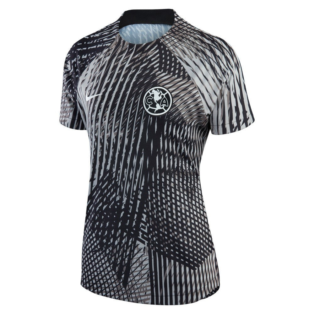 Club America Women's 2022/23 Pre-Match Raglan Performance Top - Black online