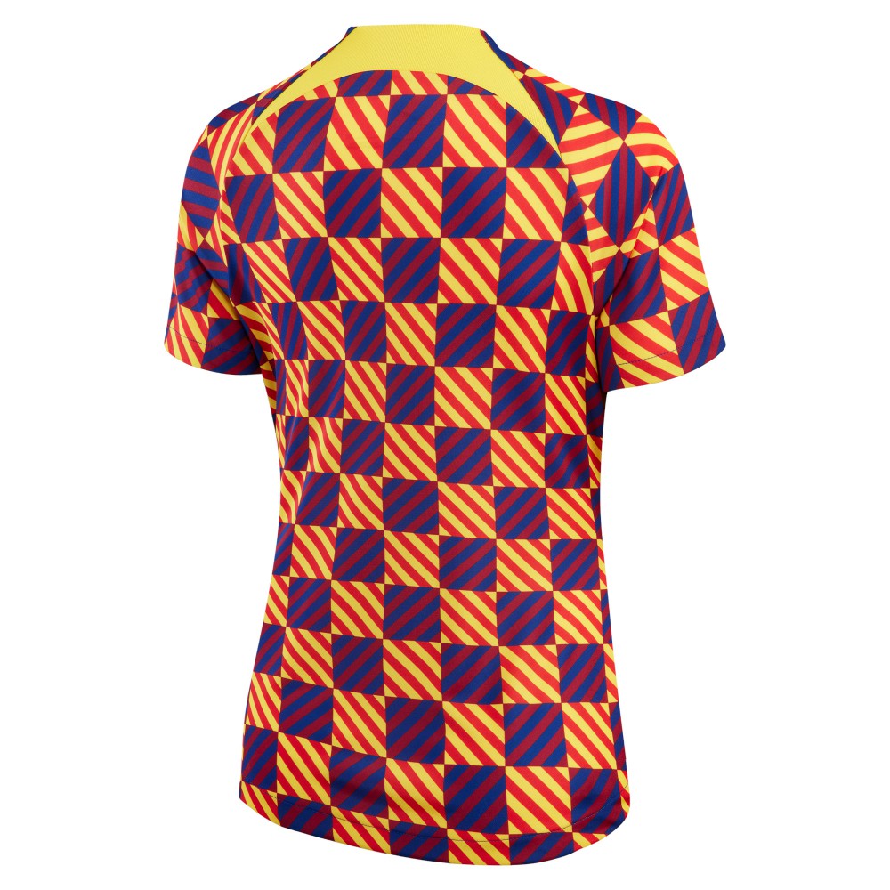 Barcelona Women's 2022/23 Pre-Match Raglan Performance Top - Yellow sale