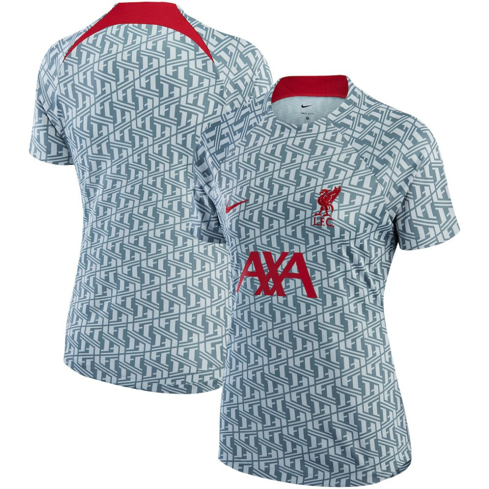 Liverpool Women's 2022/23 Pre-Match Raglan Performance Top - Gray on sale