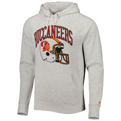 Tampa Bay Buccaneers Homage Retro Helmet Tri-Blend Raglan Pullover Hoodie - Ash sale