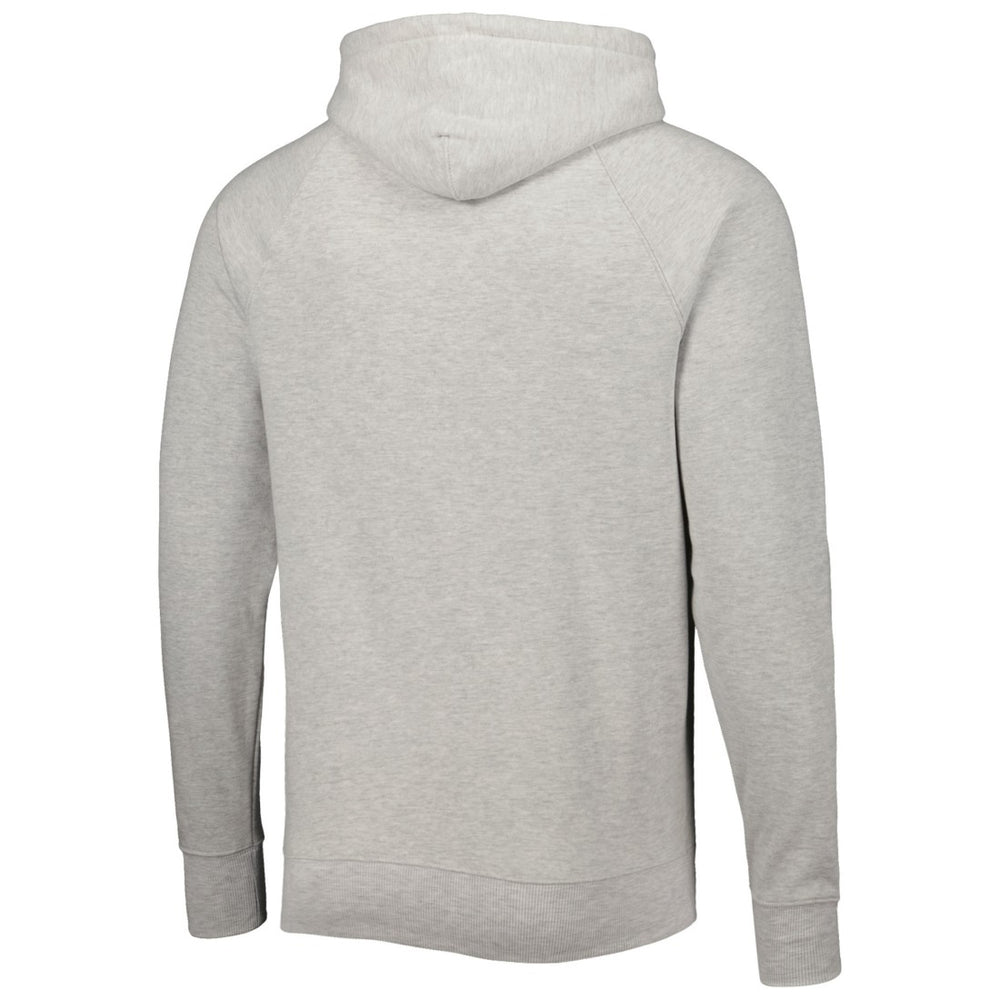 Tampa Bay Buccaneers Homage Retro Helmet Tri-Blend Raglan Pullover Hoodie - Ash sale