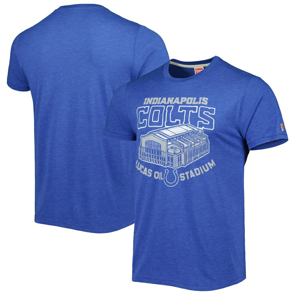 Indianapolis Colts Homage Stadium Tri-Blend T-Shirt - Royal outlet