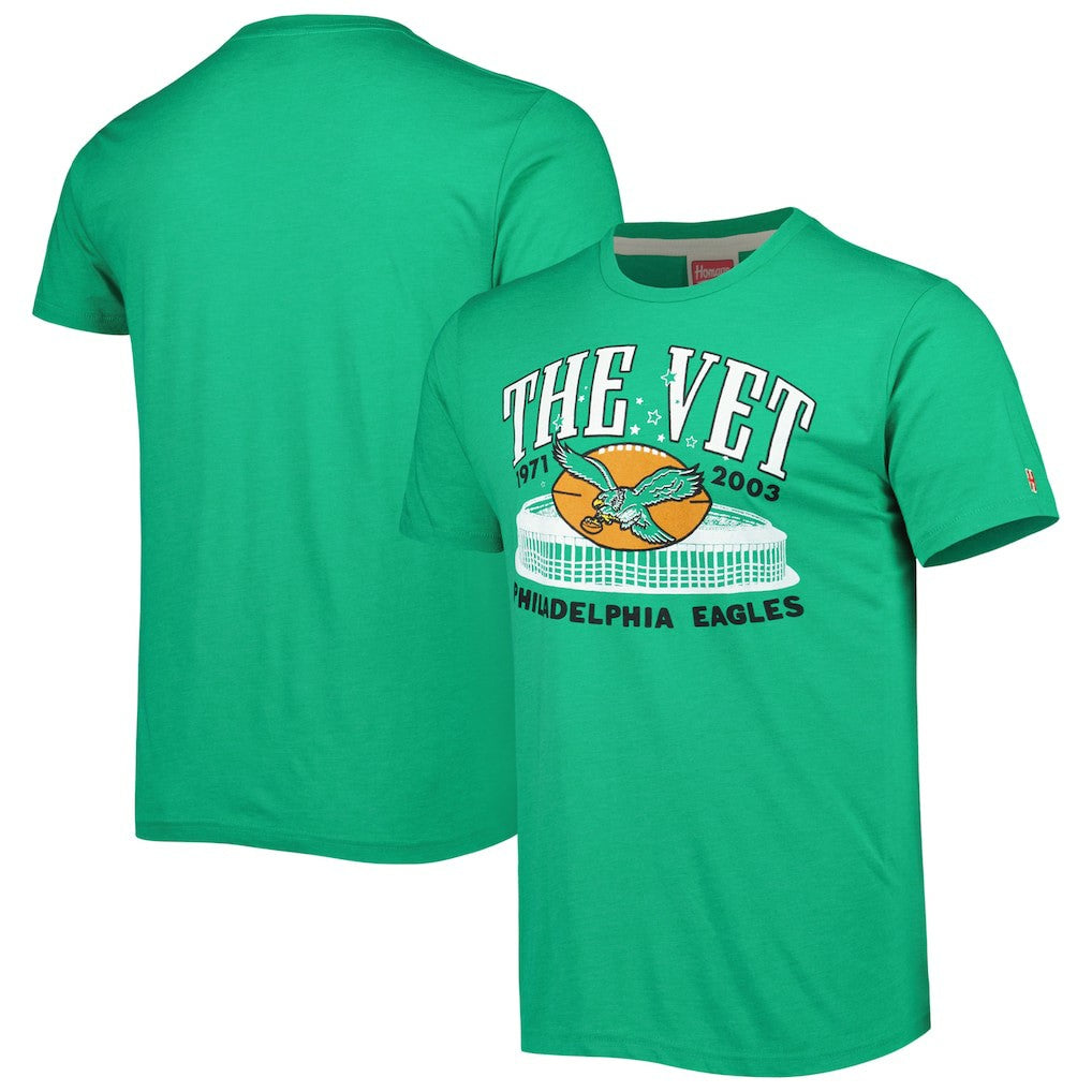 Philadelphia Eagles Homage Stadium Tri-Blend T-Shirt - Green for sale