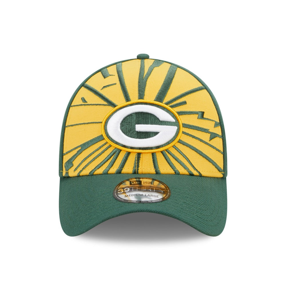 Green Bay Packers New Era Shattered 39THIRTY Flex Hat - Green/Gold cheap
