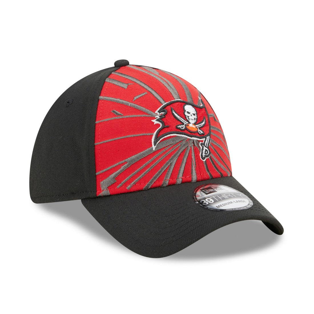Tampa Bay Buccaneers New Era Shattered 39THIRTY Flex Hat - Red/Black discount