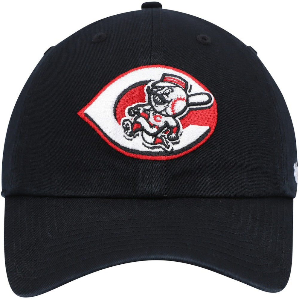 Cincinnati Reds Cooperstown Collection Clean Up Adjustable Hat Black