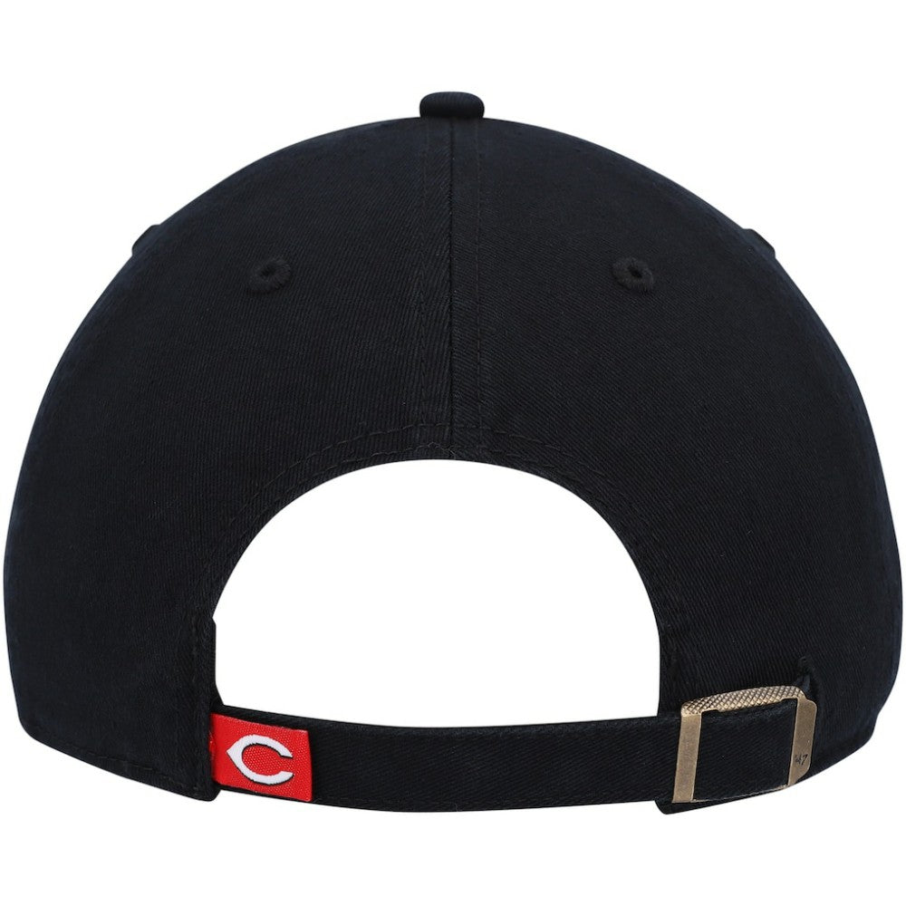 Cincinnati Reds Cooperstown Collection Clean Up Adjustable Hat Black