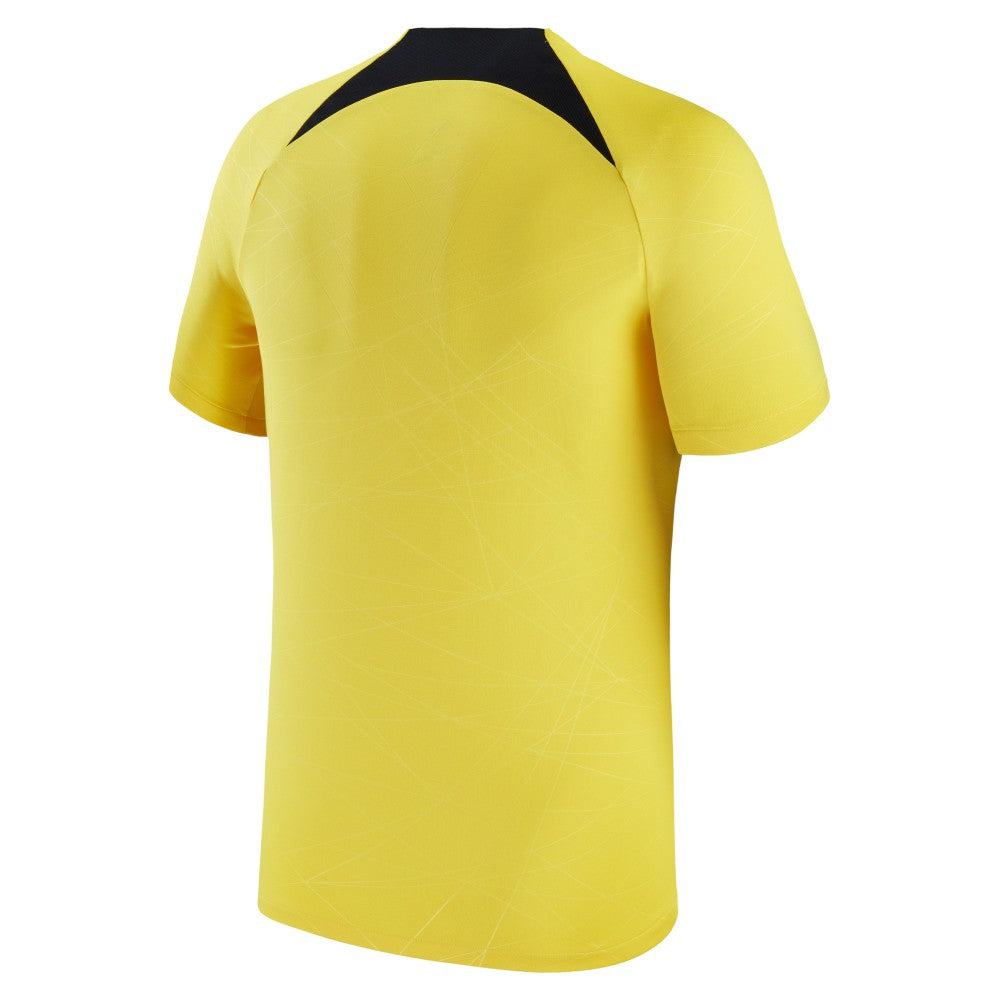 Paris Saint-Germain Jordan Brand 2022/23 Pre-Match Top - Yellow discount