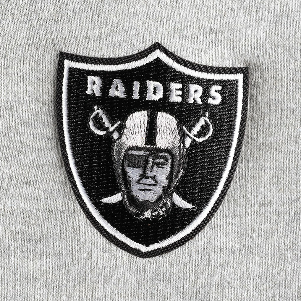 Las Vegas Raiders Antigua Women's Lightweight Jackpot Raglan Half-Zip Pullover Hoodie - Heather Gray cheap