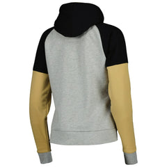 New Orleans Saints Antigua Women's Lightweight Jackpot Raglan Half-Zip Pullover Hoodie - Heather Gray outlet