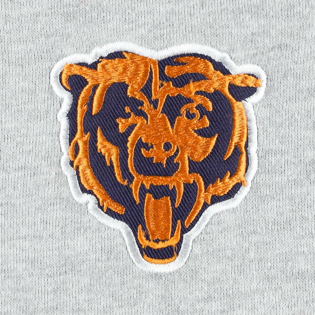 Chicago Bears Big & Tall Fleece Raglan Full-Zip Hoodie Jacket - Heather Gray cheap
