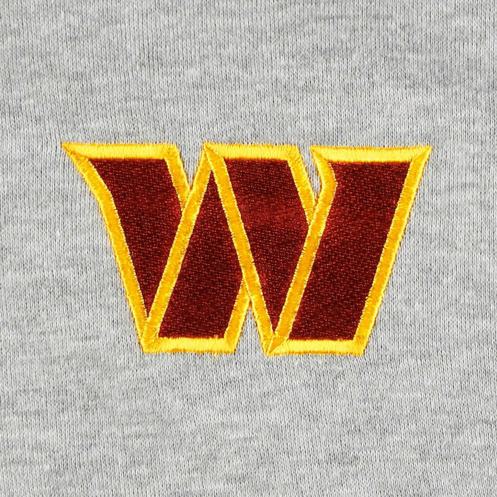 Washington Commanders Big & Tall Fleece Raglan Full-Zip Hoodie Jacket - Heather Gray for sale