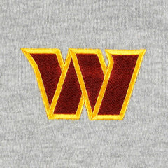 Washington Commanders Big & Tall Fleece Raglan Full-Zip Hoodie Jacket - Heather Gray for sale