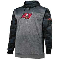 Tampa Bay Buccaneers Big & Tall Camo Pullover Hoodie - Heather Charcoal cheap