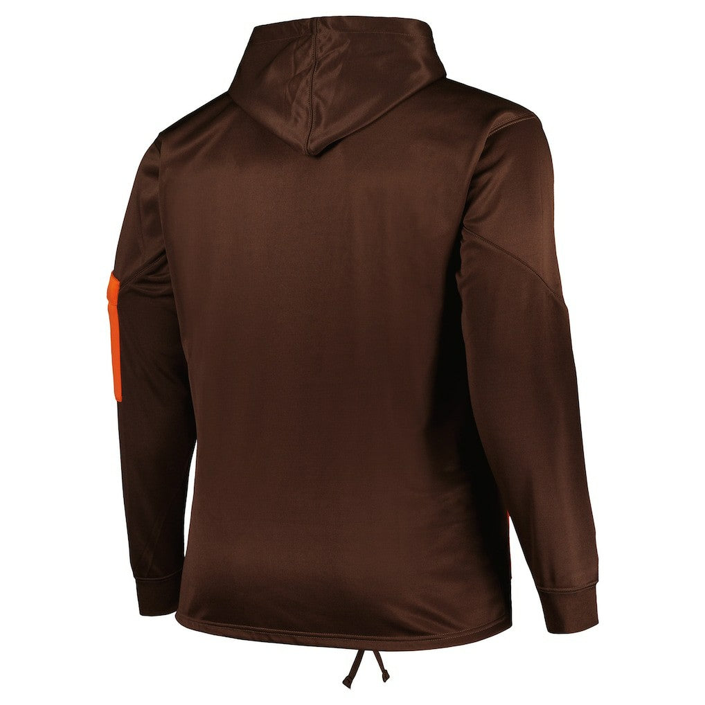 Cleveland Browns Big & Tall Pullover Hoodie - Brown outlet