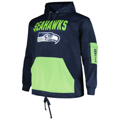 Seattle Seahawks Big & Tall Pullover Hoodie - College Navy for sale