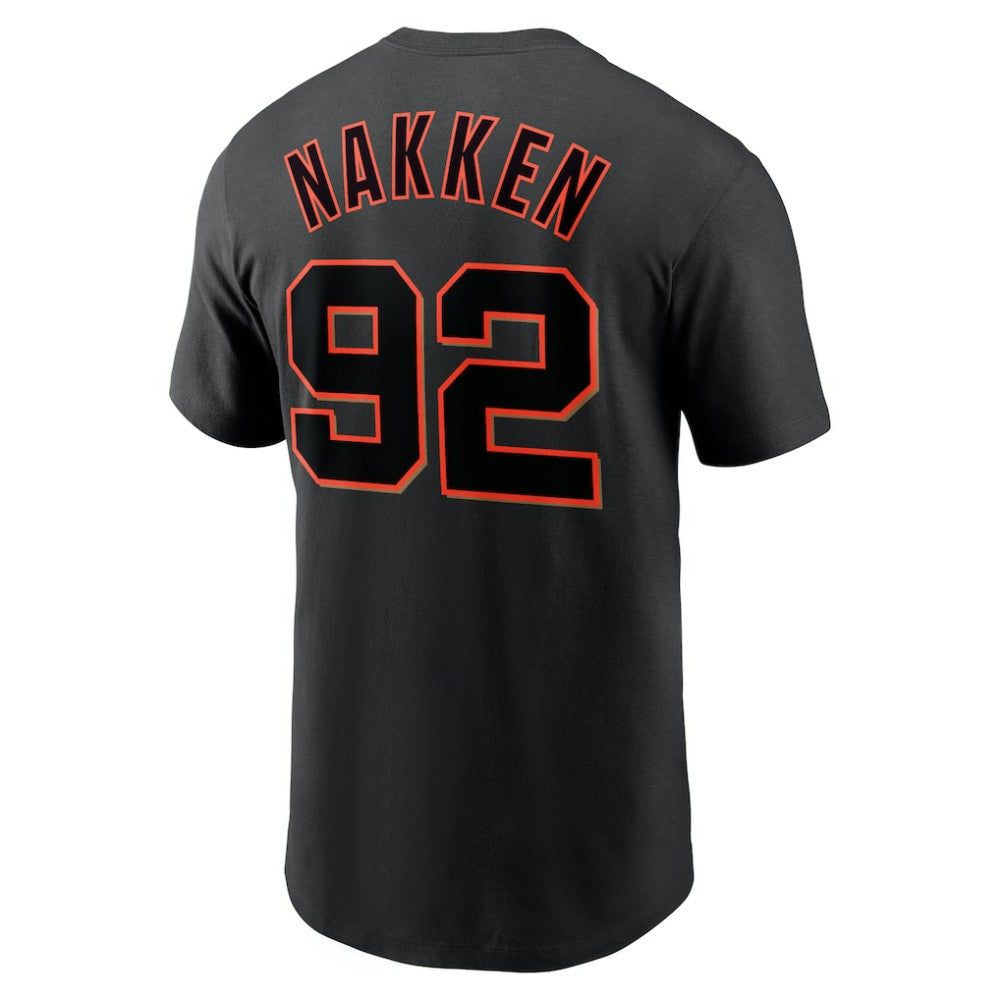 Alyssa Nakken San Francisco Giants Name & Number T-Shirt Black