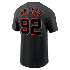 Alyssa Nakken San Francisco Giants Name & Number T-Shirt Black