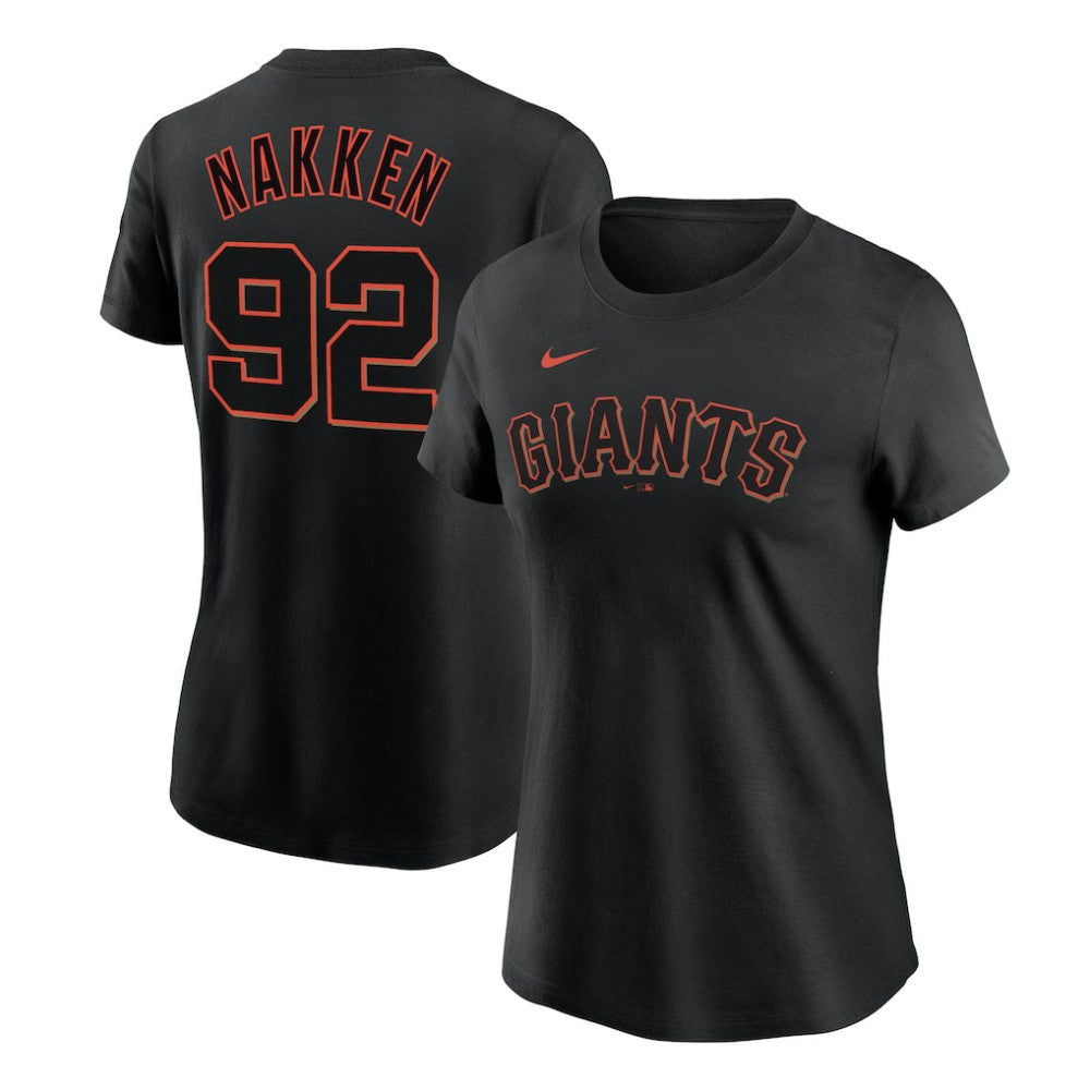 Alyssa Nakken San Francisco Giants Women's Name & Number T-Shirt Black