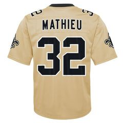 Tyrann Mathieu New Orleans Saints Youth Inverted Game Jersey - Gold for sale