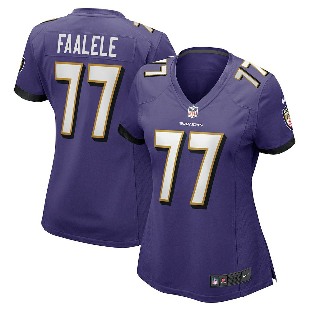 Daniel Faalele Baltimore Ravens Women's Player Game Jersey - Purple on sale