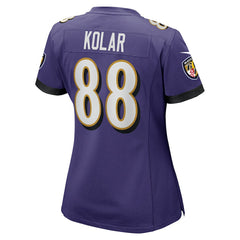 Charlie Kolar Baltimore Ravens Women's Player Game Jersey - Purple outlet