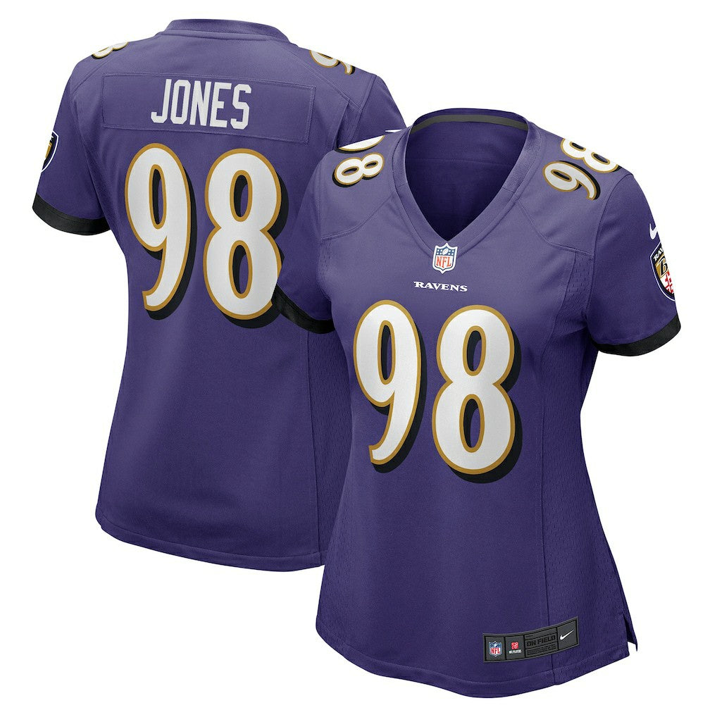 Travis Jones Baltimore Ravens Women's Player Game Jersey - Purple on sale