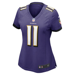 Jordan Stout Baltimore Ravens Women's Player Game Jersey - Purple outlet