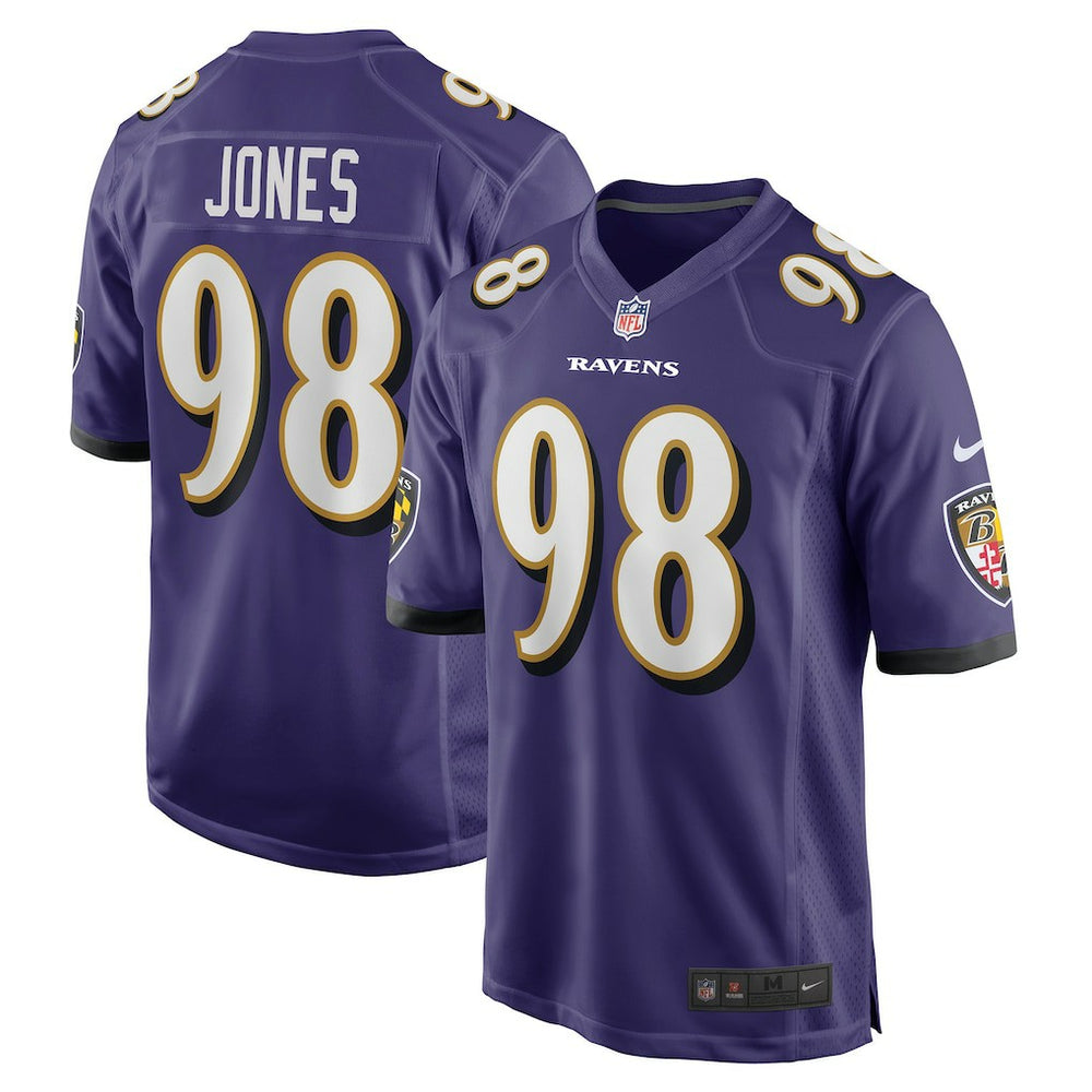 Travis Jones Baltimore Ravens Player Game Jersey - Purple on sale