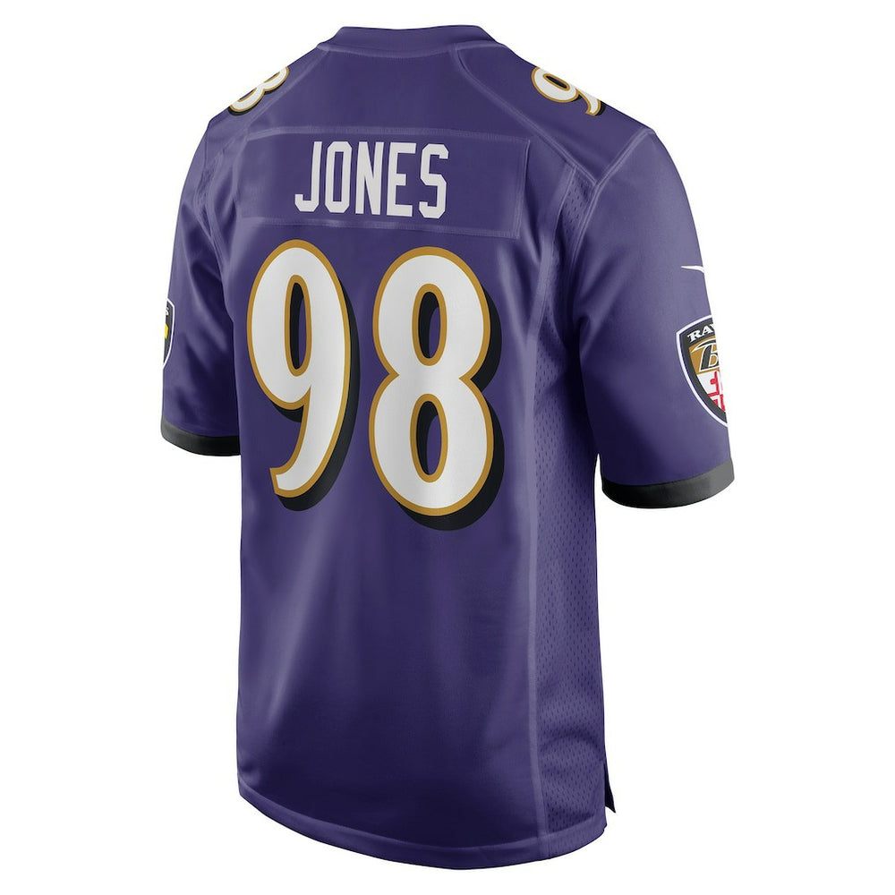 Travis Jones Baltimore Ravens Player Game Jersey - Purple on sale