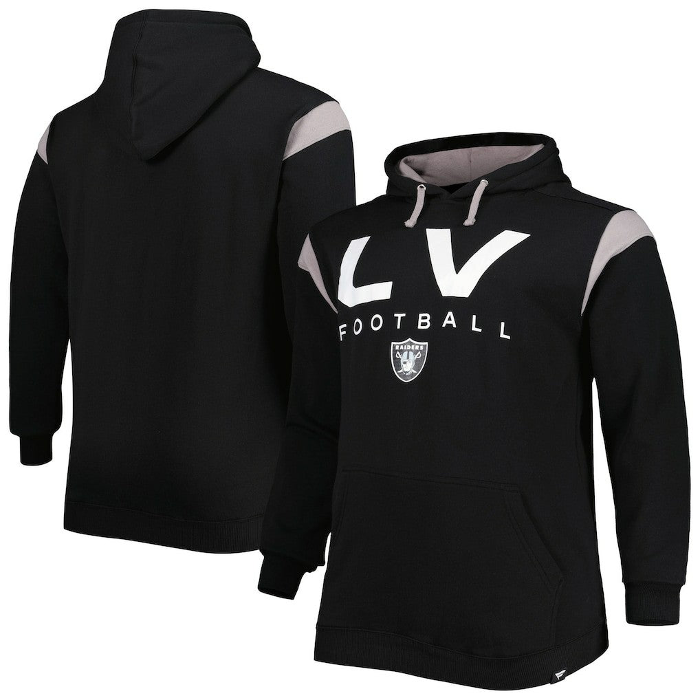Las Vegas Raiders Big & Tall Call the Shots Pullover Hoodie - Black discount