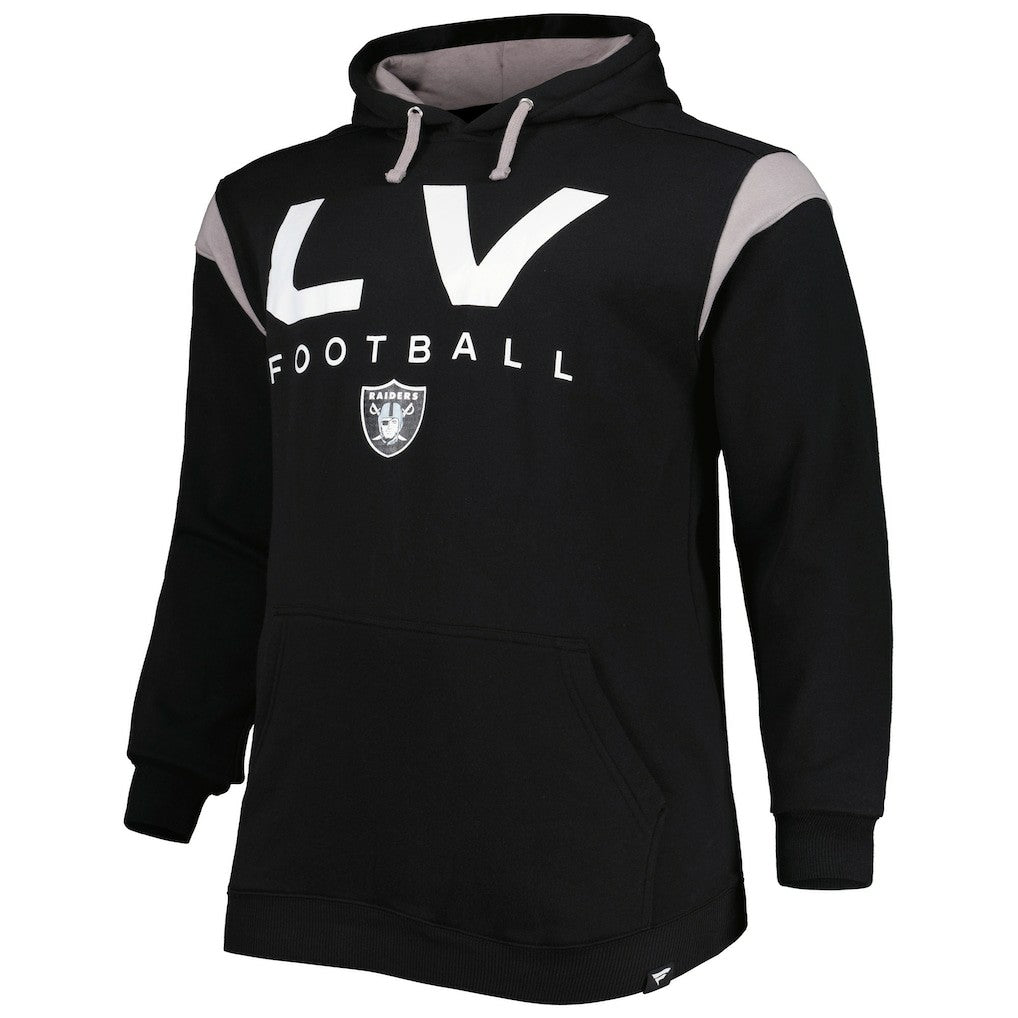Las Vegas Raiders Big & Tall Call the Shots Pullover Hoodie - Black discount