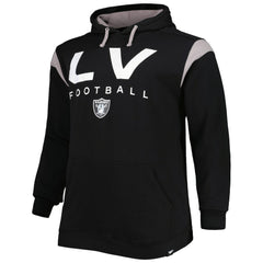 Las Vegas Raiders Big & Tall Call the Shots Pullover Hoodie - Black discount